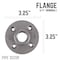 B & K STZ Industries 3/4 in. FIP each Black Malleable Iron Floor Flange 310UPF-34 - alternate 6